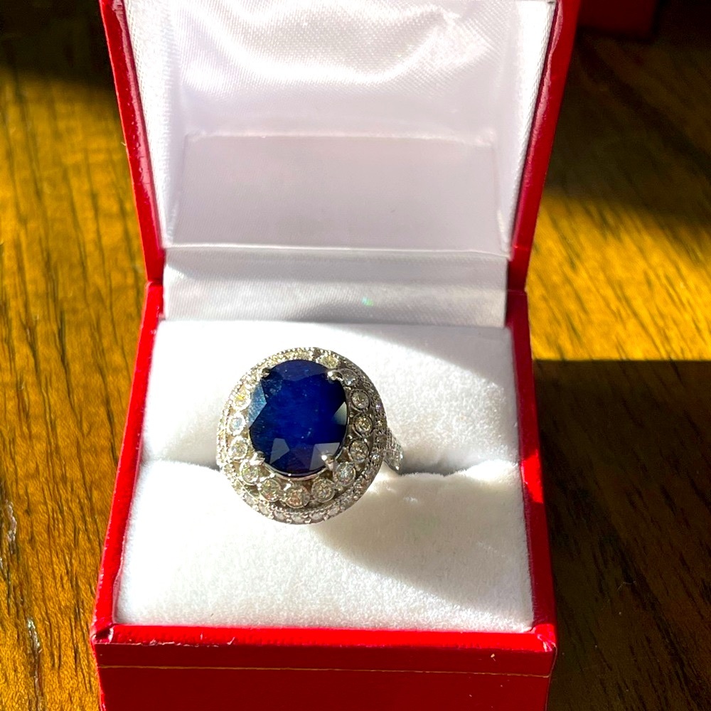 Sapphire & Diamond Ring